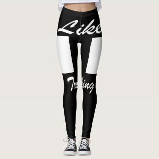Femme Noir comme camionnage Logo Leggings