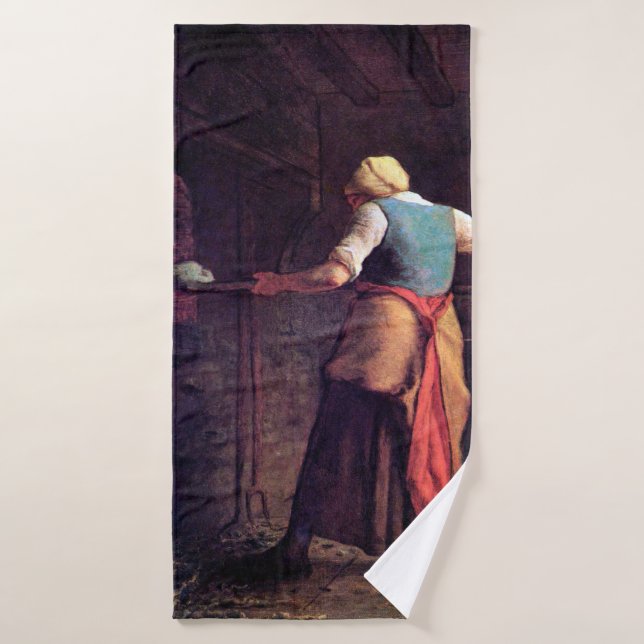 Femme Pain À Cuire, Jean-François Millet (Serviette de bain)