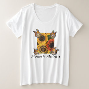 Femme Plus Taille Tee Monarch Folie