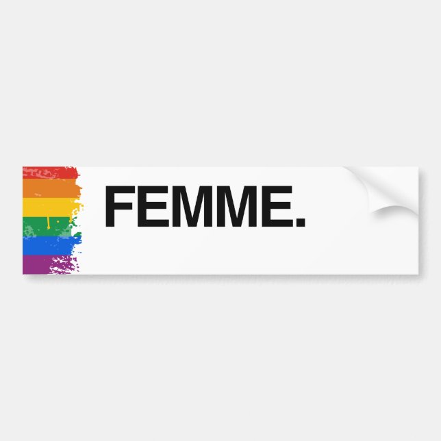 FEMME - .png Autoaufkleber (Vorne)