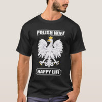 Femme polonaise Happy Life - Design de T-shirt