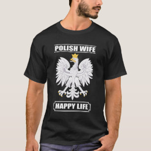 Femme polonaise Happy Life - Design de T-shirt