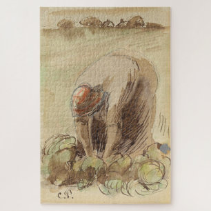 Femme se cambrant (1890) von Camille Pissarro