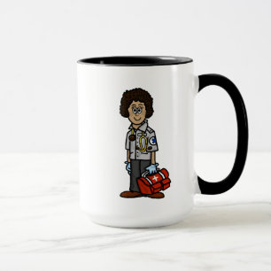 Femme sombre EMS Nom personnalisé Mug