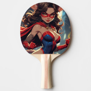 Femme SuperMouse raquette de ping pong noir dos