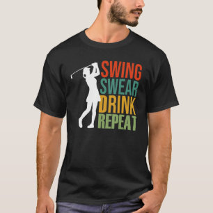 Femme Swing Sweat Boire Répéter Golf