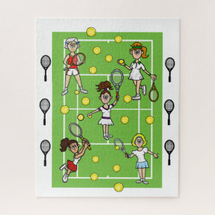 Femme Tennis Gals Puzzle amusant