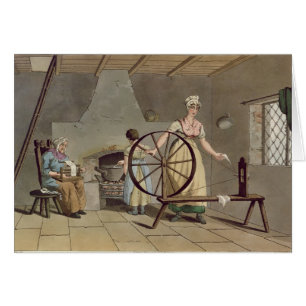 Femme tournant, du 'costume de Yorkshire
