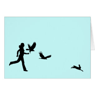 Femme volant Harris Hawks