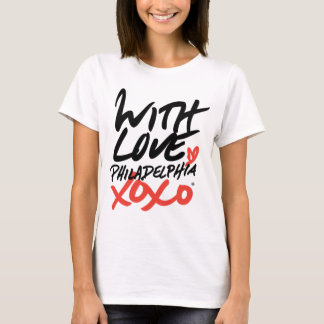 Femmes avec amour, T-shirt de Philadelphie XOXO