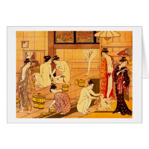 Femmes Bain, Torii Kiyonaga Art Japonais