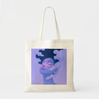femmes dans le sac fourre-tout ciel