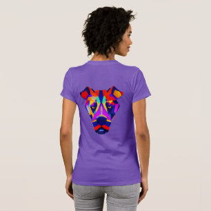 femmes de chien d'Alexandre T-shirt violet slim do