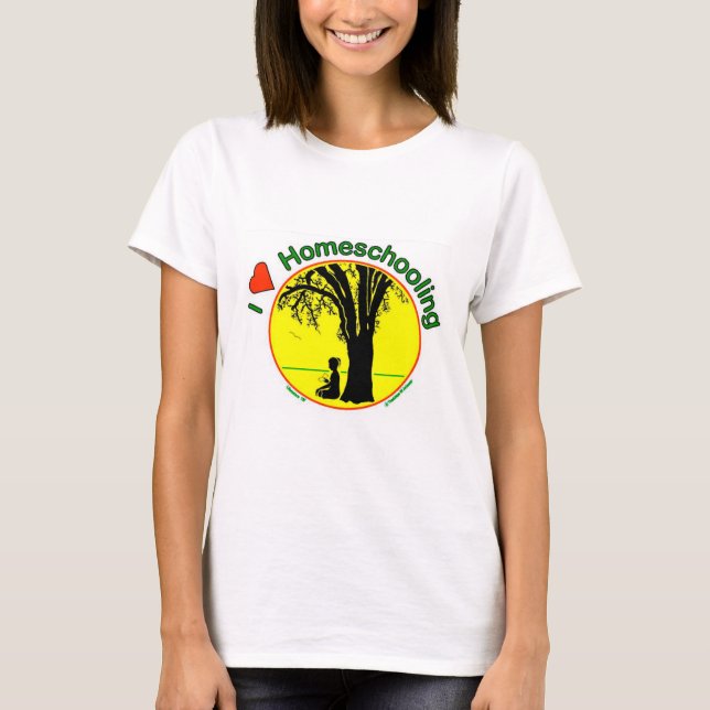 Femmes de T-shirt de Homeschool (Devant)