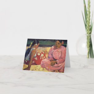 "Femmes de Tahitian sur la carte de Paul Gauguin
