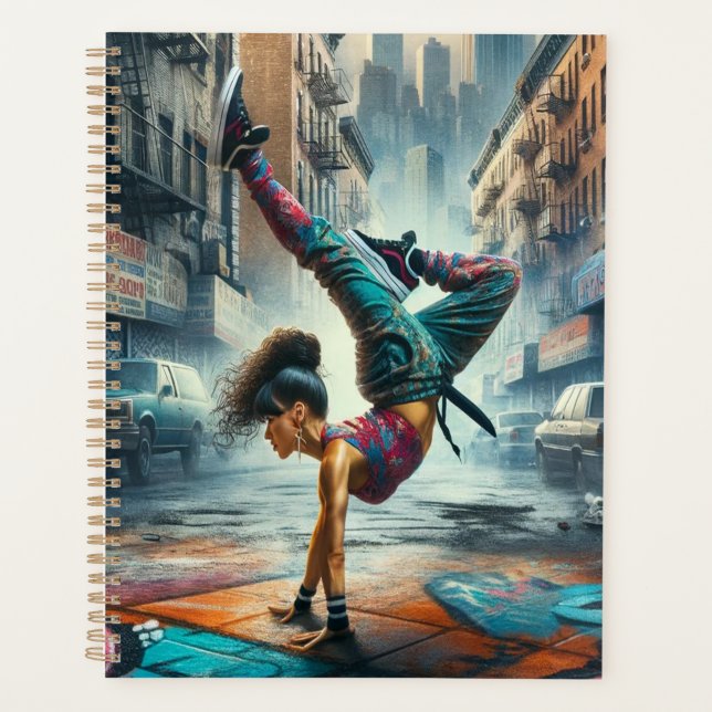 Femmes en action de Breakdancer Silhouette de New  (Devant)