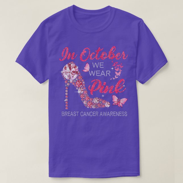 Femmes En Octobre Nous Portons Le Ruban Rose Haut  (Design devant)