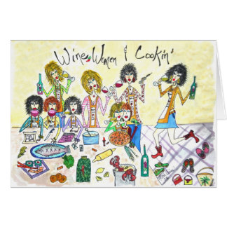 Femmes et Cookin de vin