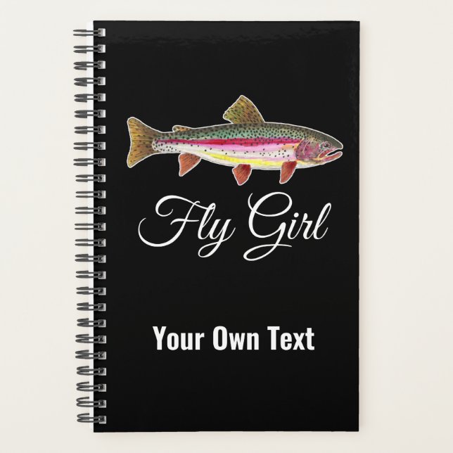 Femmes Fly Gal Fishing Rainbow Trout Planner (Devant)