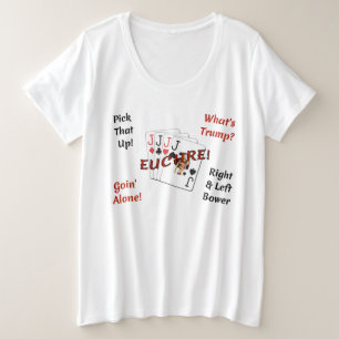 Femmes plus le T-shirt de base de taille - Euchre