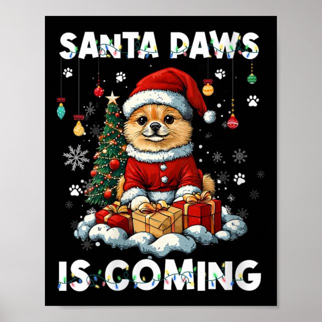 Femmes Poméranie décorations d'arbre de Noël Chien (Devant)