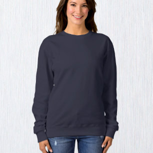 Femmes Sweatshirt bleu marine / Personnaliser