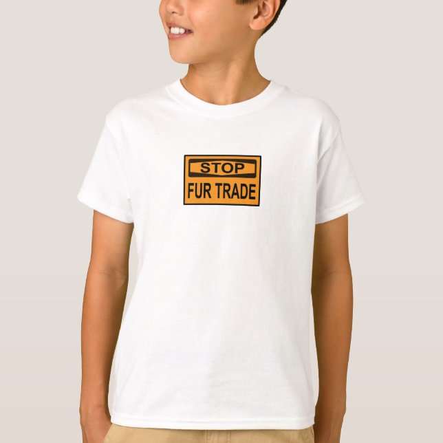 Femshandel unterbrechen Zeichen Orange T-Shirt (Vorderseite)