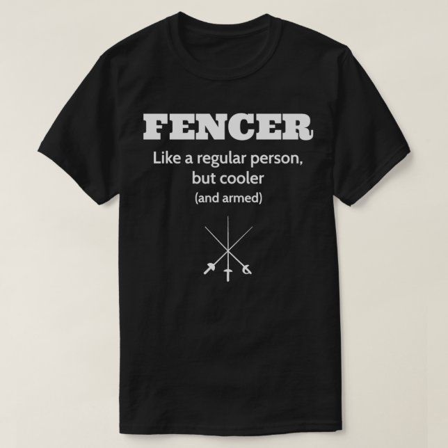 Fencer Funny Definition T-Shirt (Design vorne)