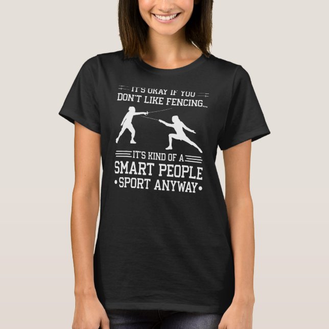 Fencer Saber Épée T-Shirt (Vorderseite)