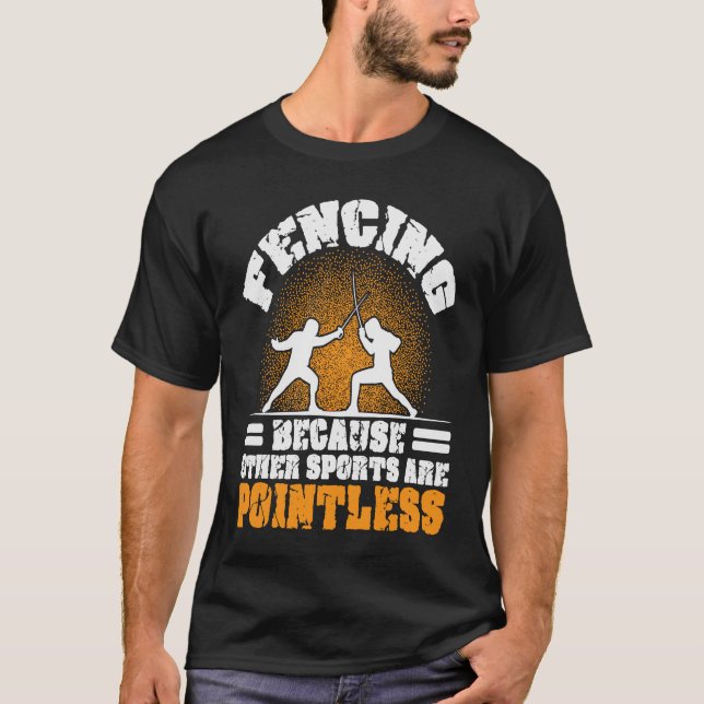 Fencer Schwert I Liebe Fencing Andere Sportarten s T-Shirt (Vorderseite)