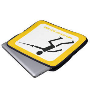 Fencer-Silhouette mit Schwert-Feing-Brauch Laptopschutzhülle