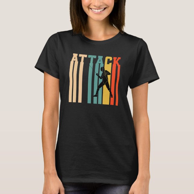 Fencing-Angriff T-Shirt (Vorderseite)