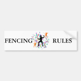 FENCING AUTOAUFKLEBER