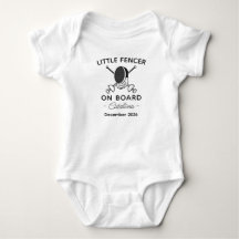 Fencing Baby Shower Little Fencer on Board Fencer