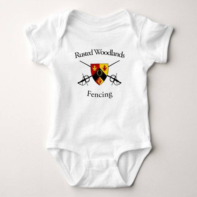 Fencing Baby Strampler (Vorderseite)