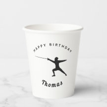 Fencing Birthday Fencer Fence Sword & Individuelle