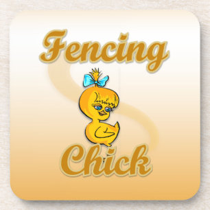 Fencing Chick Untersetzer