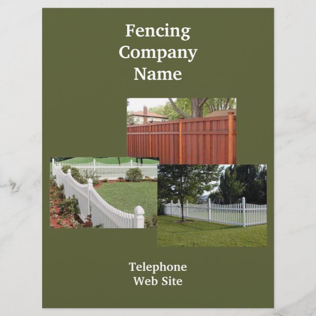 Fencing Company Business Flyer (Vorne)