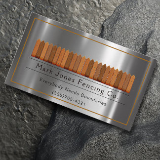 Fencing Company Service Visitenkarte