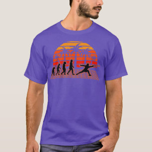 Fencing Evolution Sunset Fencer Fechtsport Epee  T-Shirt