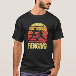 Fencing Fencer Swordsman Dueler Saber Epee Rapier T-Shirt