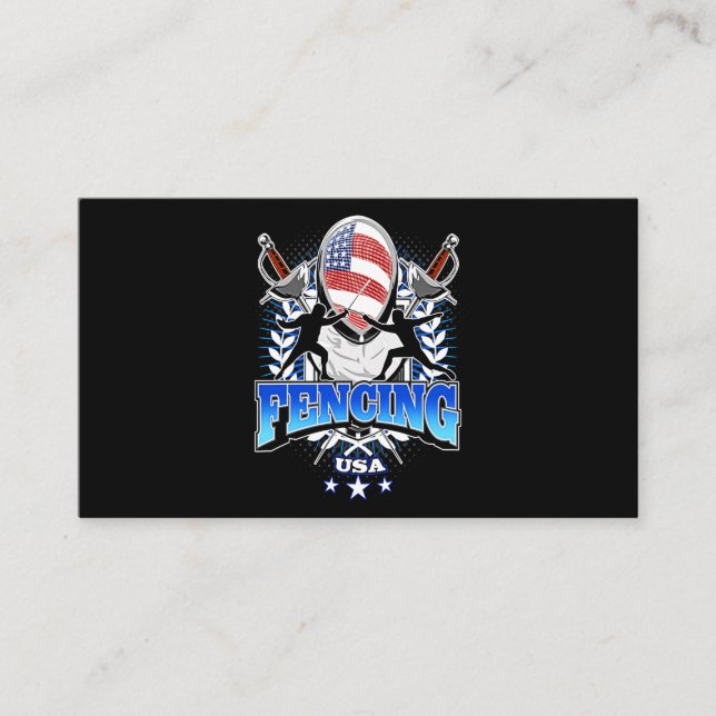 Fencing-Geschenk| Ich gewinne immer alle Matches Visitenkarte (Vorderseite)