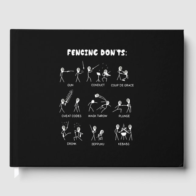 Fencing Gift I Always Win All Gästebuch (Vorderseite)