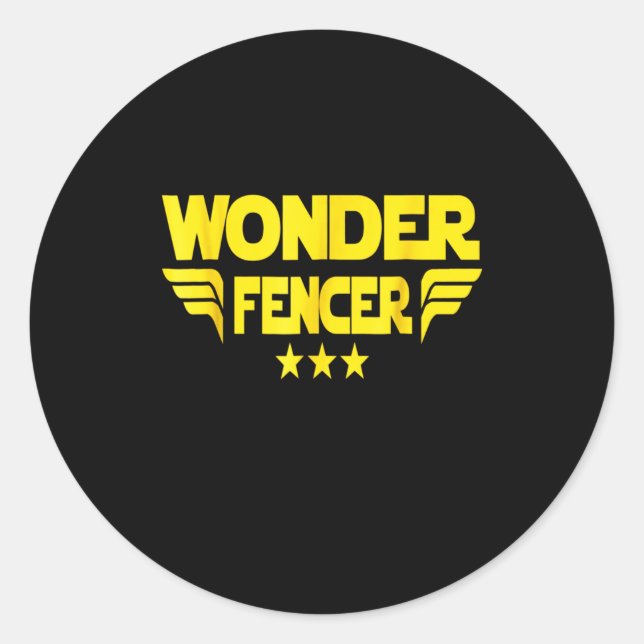 Fencing Gift I Always Win All Runder Aufkleber (Vorderseite)