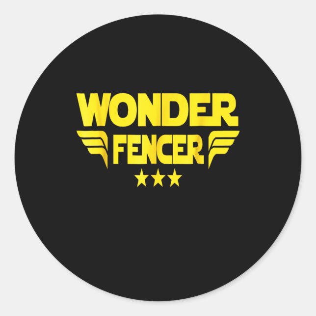 Fencing Gift I Always Win All Runder Aufkleber (Vorderseite)