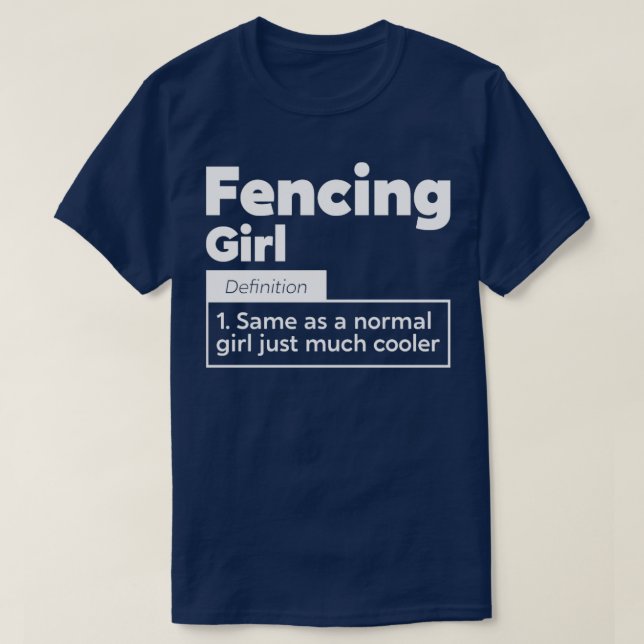 Fencing Girl1 T-Shirt (Design vorne)
