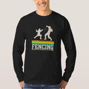 Fencing macht neue Freunde und erstickt sie T-Shirt