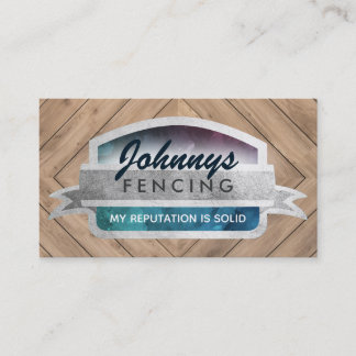 Fencing Slogans Business Cards Visitenkarte