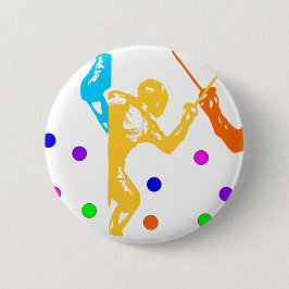 Fencing Sport Button