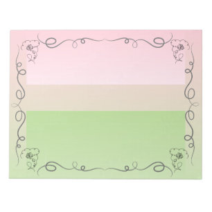 Fender Beauty Peony Large Notepad Notizblock